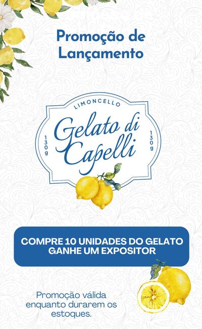 kit Gelato di Capelli 130g( 10 unidades) + Expositor (01 unidade)