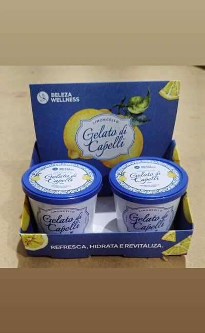 kit Gelato di Capelli 130g( 10 unidades) + Expositor (01 unidade)
